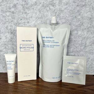 The Outset 4-piece skincare Cleanser, Moisturizer, Exfoliator Scarlett Johansson